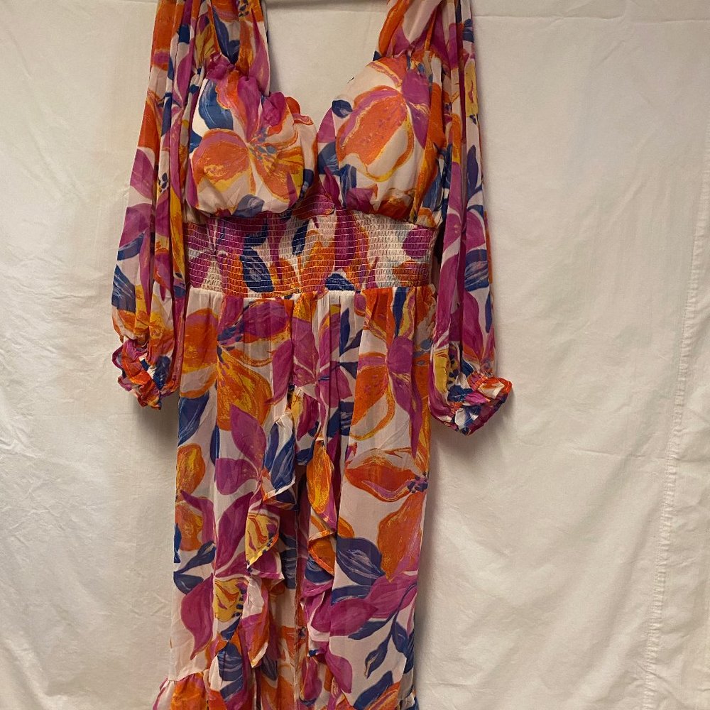 NWT Ashley Stewart floral top 26/28  or Cover up